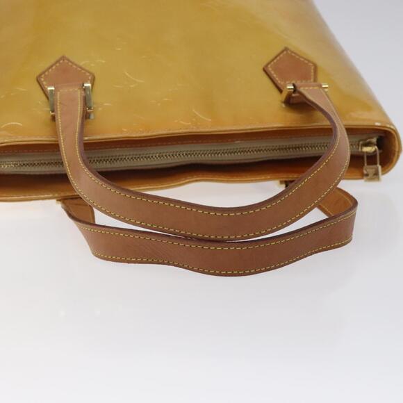LOUIS VUITTON Monogram Vernis Houston Hand Bag Beige M91004 - Picture 7 of 16